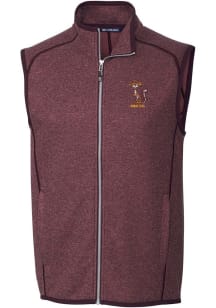 Cutter and Buck Minnesota Golden Gophers Mens Maroon Mainsail Vault Sleeveless Jacket