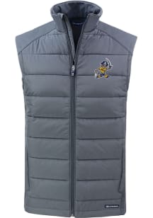 Cutter and Buck East Tennesse State Buccaneers Mens Grey Vault Evoke Sleeveless Jacket