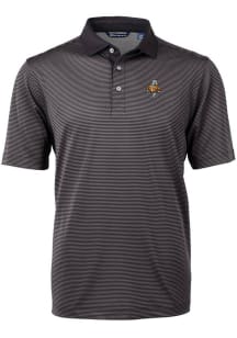 Cutter and Buck Tennessee Volunteers Mens Black Virtue Eco Pique Vault Short Sleeve Polo