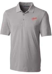 Cutter and Buck Dayton Flyers Mens Grey Forge Vault Short Sleeve Polo