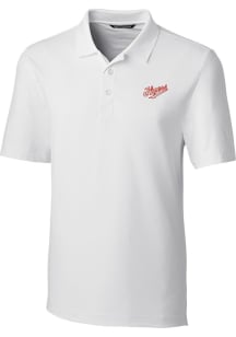 Cutter and Buck Dayton Flyers Mens White Forge Vault Short Sleeve Polo