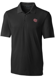Cutter and Buck Oklahoma Sooners Mens Black Forge Vault Short Sleeve Polo