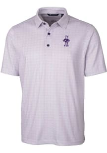 Cutter and Buck K-State Wildcats Mens Purple Pike Vault Short Sleeve Polo