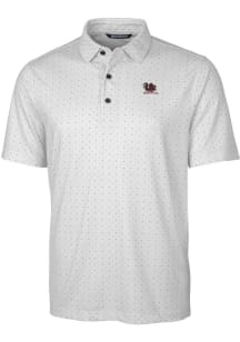Cutter and Buck South Carolina Gamecocks Mens Charcoal Pike Vault Short Sleeve Polo