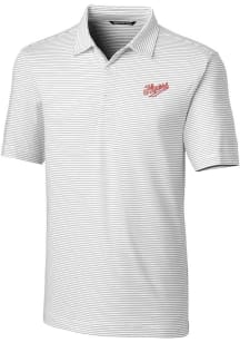 Cutter and Buck Dayton Flyers Mens White Forge Vault Short Sleeve Polo