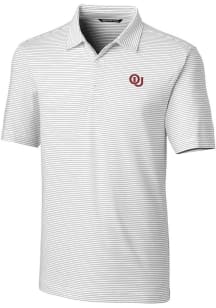 Cutter and Buck Oklahoma Sooners Mens White Forge Vault Short Sleeve Polo