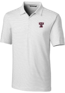 Cutter and Buck Texas A&amp;M Aggies Mens White Forge Vault Short Sleeve Polo