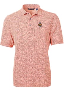 Cutter and Buck Tennessee Volunteers Mens Orange Virtue Eco Pique Vault Short Sleeve Polo