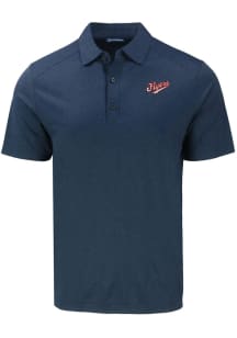 Cutter and Buck Dayton Flyers Mens Navy Blue Forge Vault Short Sleeve Polo