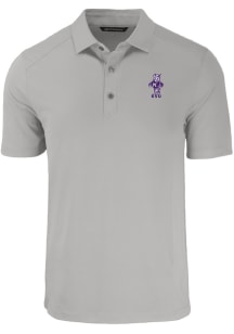 Cutter and Buck K-State Wildcats Mens Grey Vault Forge Recycled Short Sleeve Polo