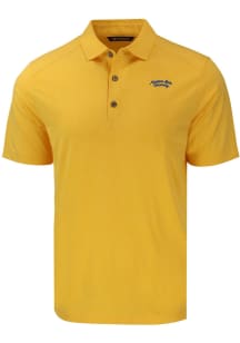 Cutter and Buck Montana State Bobcats Mens Gold Forge Vault Short Sleeve Polo