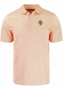 Cutter and Buck Tennessee Volunteers Mens Orange Pike Symmetry Vault Short Sleeve Polo