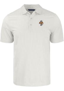 Cutter and Buck Tennessee Volunteers Mens White Pike Symmetry Vault Short Sleeve Polo