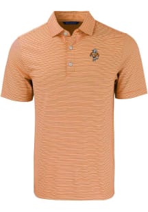 Cutter and Buck Tennessee Volunteers Mens Orange Forge Double Stripe Vault Short Sleeve Polo