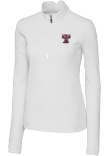 Cutter and Buck Texas A&amp;M Aggies Womens White Traverse Vault 1/4 Zip Pullover