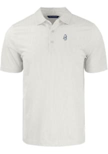 Cutter and Buck Chicago Cubs Mens Grey Symmetry Short Sleeve Polo