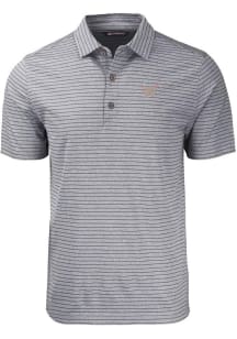 Cutter and Buck Washington Nationals Black City Connect Forge Heather Stripe Big and Tall Polo