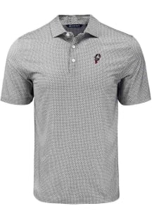 Mens Ohio State Buckeyes  Cutter and Buck Diamond Dot Short Sleeve Polo Shirt