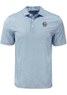 Mens Penn State Nittany Lions Navy Blue Cutter and Buck Diamond Dot Short Sleeve Polo Shirt