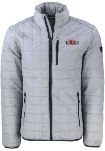 Cutter and Buck Rally House Mens Grey Employee Rainier PrimaLoft Big and Tall Lined Jacket