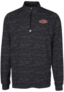 Cutter and Buck Rally House Mens  Employee Traverse Camo Long Sleeve Qtr Zip Pullover