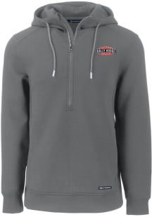 Cutter and Buck Rally House Mens Grey Employee Roam Long Sleeve Hoodie