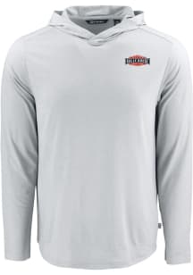 Cutter and Buck Rally House Mens Charcoal Employee Coastline Eco Long Sleeve Hoodie