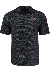 Cutter and Buck Rally House Mens  Employee Pike Shadow Check Short Sleeve Polo