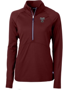 Cutter and Buck Texas A&amp;M Aggies Womens Maroon Adapt Eco Vault 1/4 Zip Pullover