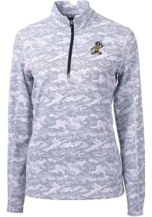 Cutter and Buck East Tennesse State Buccaneers Womens Charcoal Traverse Vault 1/4 Zip Pullover
