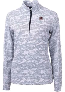 Cutter and Buck South Carolina Gamecocks Womens Charcoal Traverse Vault 1/4 Zip Pullover