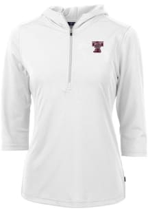 Cutter and Buck Texas A&amp;M Aggies Womens White Virtue Eco Pique Vault Hooded Sweatshirt