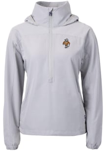 Cutter and Buck Tennessee Volunteers Womens Grey Charter Eco Vault Long Sleeve Pullover