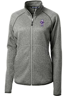 Cutter and Buck K-State Wildcats Womens Grey Mainsail Vault Light Weight Jacket