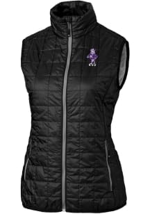 Womens K-State Wildcats Black Cutter and Buck Vault Rainier PrimaLoft Vest