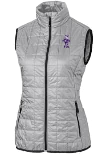 Womens K-State Wildcats Grey Cutter and Buck Rainier PrimaLoft Vault Vest