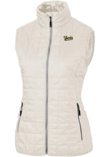 Cutter and Buck Vanderbilt Commodores Womens White Rainier PrimaLoft Vault Vest