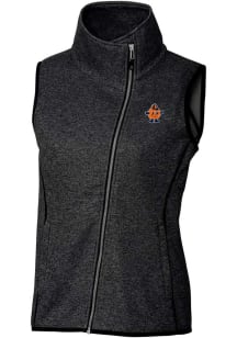 Cutter and Buck Syracuse Orange Womens Charcoal Mainsail Vault Vest
