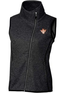 Cutter and Buck Texas Longhorns Womens Charcoal Mainsail Vault Vest