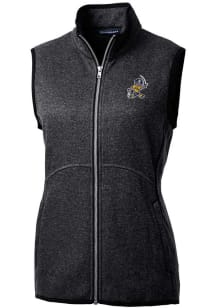 Cutter and Buck East Tennesse State Buccaneers Womens Charcoal Vault Mainsail Vest