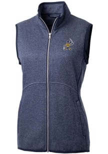 Cutter and Buck East Tennesse State Buccaneers Womens Navy Blue Vault Mainsail Vest