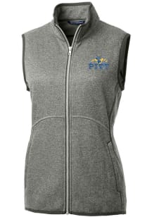 Cutter and Buck Pitt Panthers Womens Grey Mainsail Vault Vest