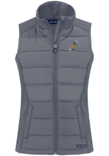 Cutter and Buck East Tennesse State Buccaneers Womens Grey Vault Evoke Vest