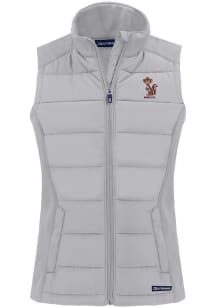 Womens Minnesota Golden Gophers Charcoal Cutter and Buck Vault Evoke Vest