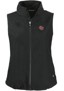 Cutter and Buck Oklahoma Sooners Womens Black Charter Vault Vest
