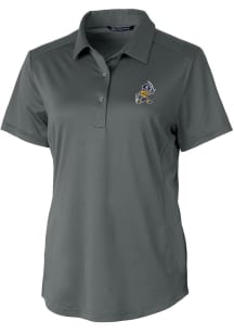 Cutter and Buck East Tennesse State Buccaneers Womens Grey Prospect Vault Short Sleeve Polo Shir..