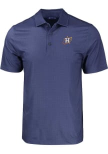 Cutter and Buck Houston Astros Big and Tall Navy Blue City Connect Pike Eco Geo Print Big and Ta..