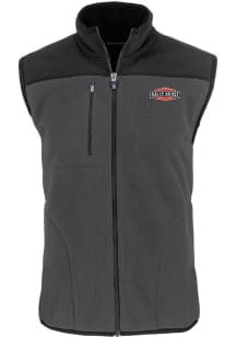 Cutter and Buck Rally House Mens Grey Employee Cascade Sherpa Sleeveless Jacket