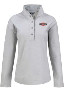 Cutter and Buck Rally House Womens Grey Employee Hunts Point Qtr Zip