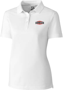 Cutter and Buck Rally House Womens White Employee Advantage Short Sleeve Polo Shirt